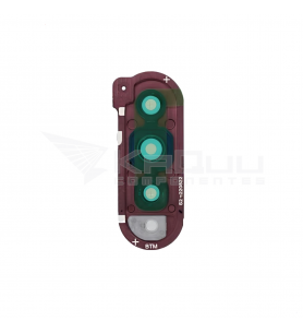 Embellecedor Cristal Cámara Lente para Samsung Galaxy Z Fold4 F936B Burdeos