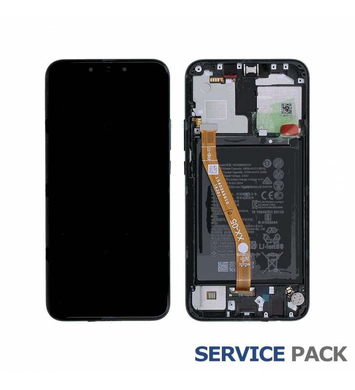Pantalla Lcd Huawei Mate 20 Lite SNE-LX1 Marco Negro con Batería 02352DKK Service Pack