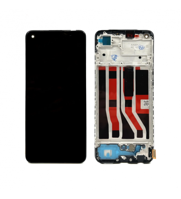 Pantalla Lcd para Oppo A74 4G CPH2219 Marco Negro OLED