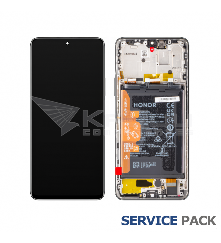 Pantalla Lcd Honor X9 5G ANY-NX1, Magic4 Lite Marco Negro con Batería 0235ABSK 0235ACGA 0235AAMB Service Pack