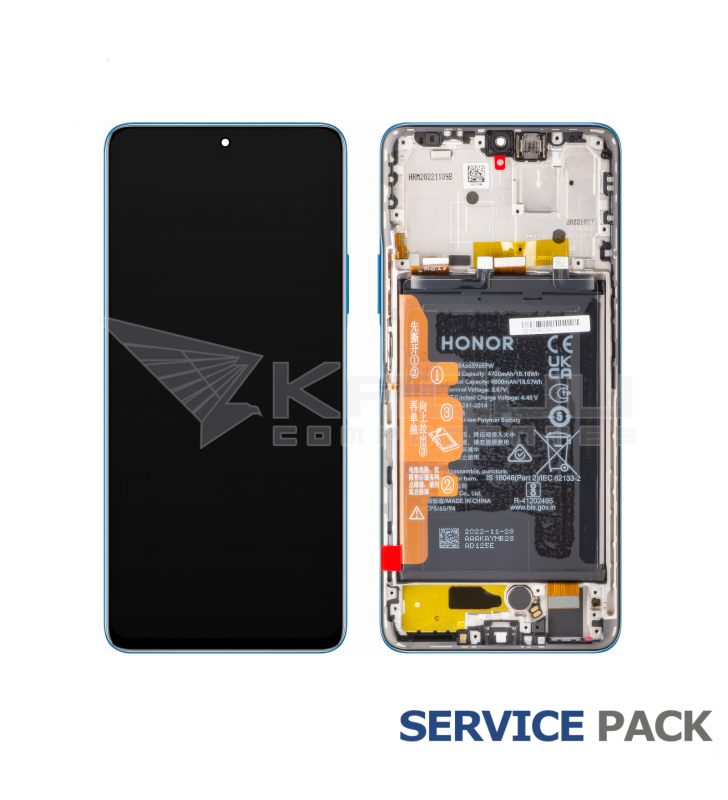 Pantalla Lcd Honor X9 5G ANY-NX1, Magic4 Lite Marco Azul con Batería 0235ABST 0235ACGC Service Pack