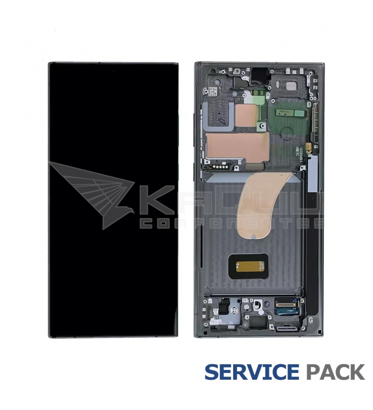 Pantalla Lcd Samsung Galaxy S23 Ultra S918B Marco Verde GH82-30466C GH82-30465C Service Pack Usado
