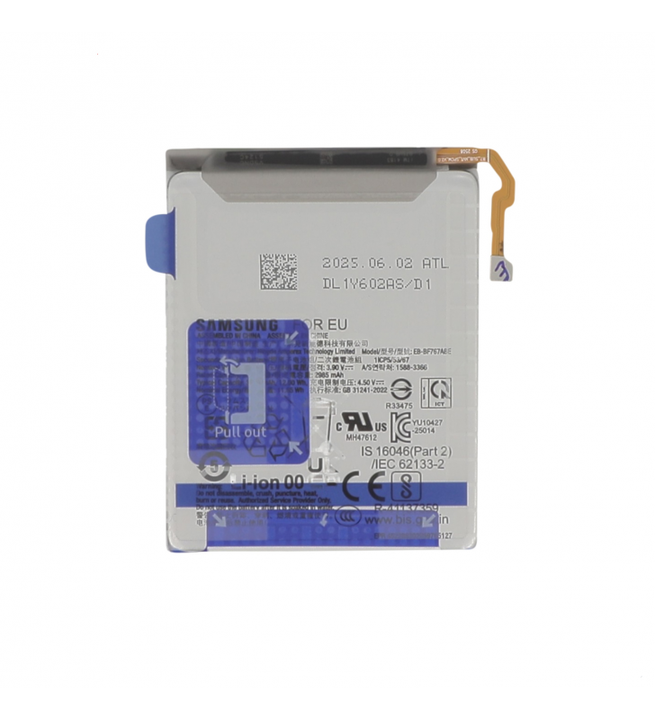 Batería Secundaria 2985mAh EB-BF767ABE Samsung Galaxy Z Flip7 F766B GH82-37583A Service Pack