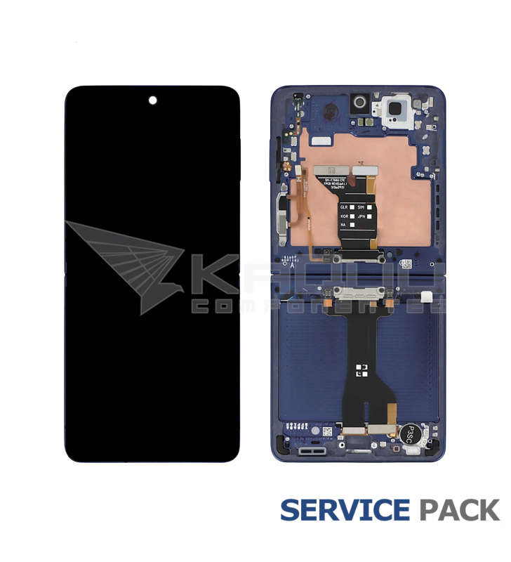 Pantalla Lcd Samsung Galaxy Z Flip7 F766B Marco Azul GH82-37581A Service Pack