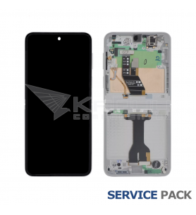 Pantalla Lcd Samsung Galaxy Z Flip7 FE F761B Marco Blanco GH82-37734B Service Pack