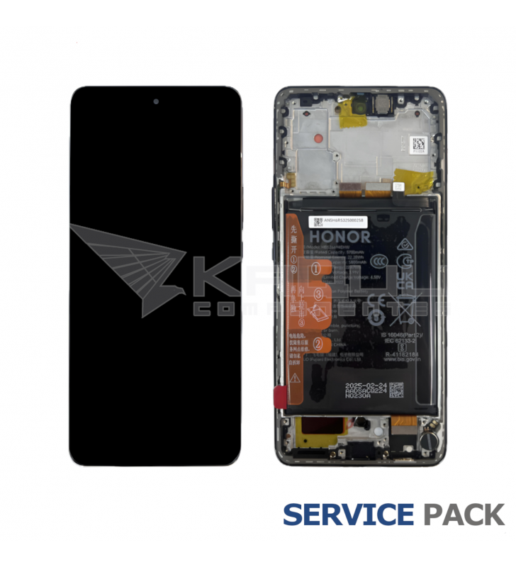 Pantalla Lcd Honor X50 ALI-AN00 Marco Negro con Batería 0235AGJG Service Pack