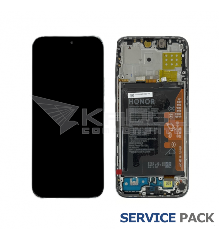 Pantalla Lcd Honor X8C ABR-LX1 Marco Negro con Batería 0235AMXP Service Pack