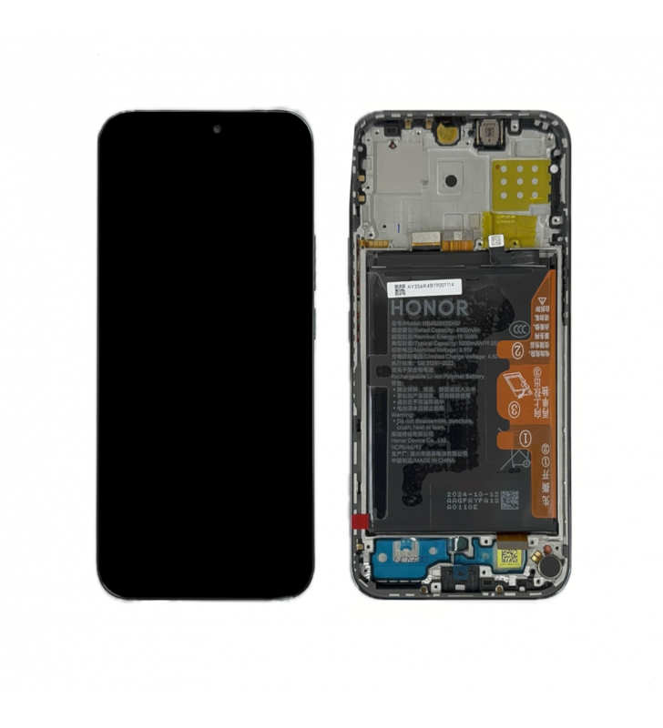 Pantalla Lcd Honor X8C ABR-LX1 Marco Negro con Batería 0235AMXP Service Pack