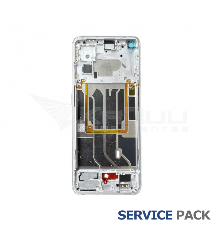 Chasis Marco Intermedio Lcd para Realme GT2 Pro RMX3300 Blanco Service Pack Usado