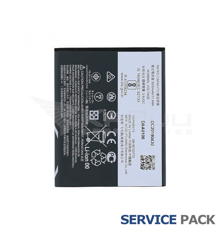 Batería KC40 3000mAh Motorola Moto E6 Plus XT2025-2 SB18C53772 Service Pack