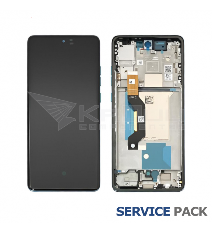 Pantalla Lcd Motorola Edge 60 Fusion XT2503-4 Marco Azul Claro 5D68C29879 Service Pack