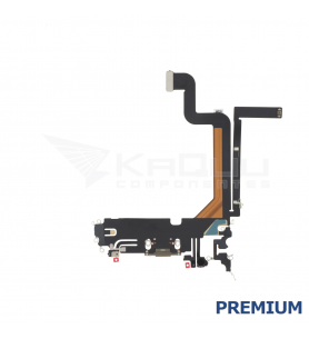 Flex Conector Carga iPhone 14 Pro Max Dorado A2894 A2651 Premium