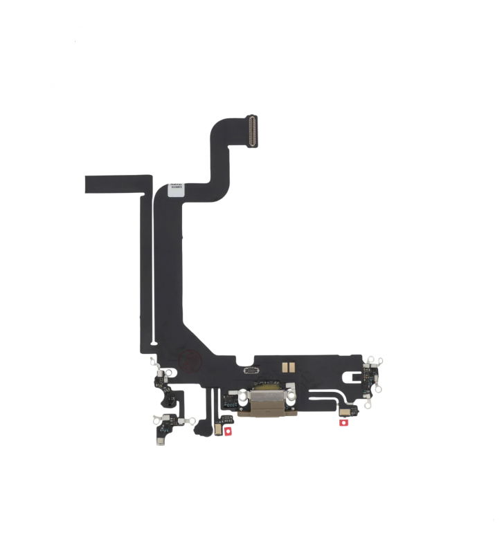 Flex Conector Carga iPhone 14 Pro Max Dorado A2894 A2651 Premium