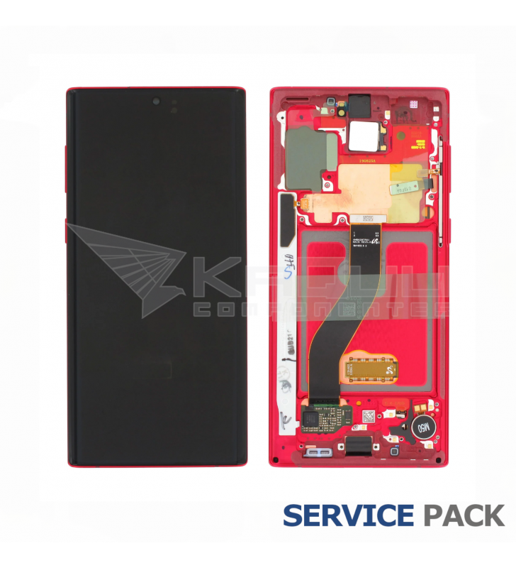 Pantalla Lcd Samsung Galaxy Note 10 N970 Marco Rojo GH82-20817E Service Pack
