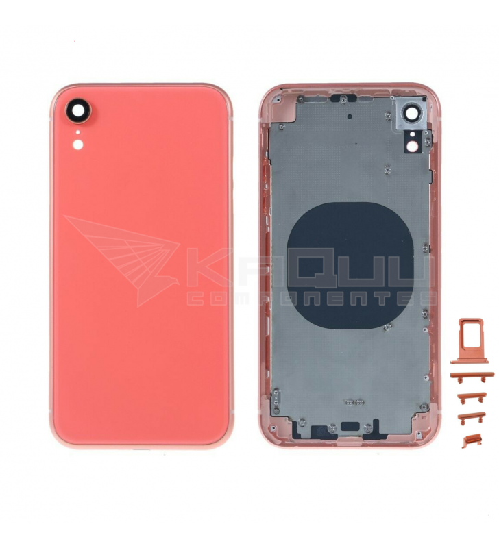 Chasis Carcasa Marco y Tapa para iPhone Xr A1984 A2105 A2106 A2108 Coral
