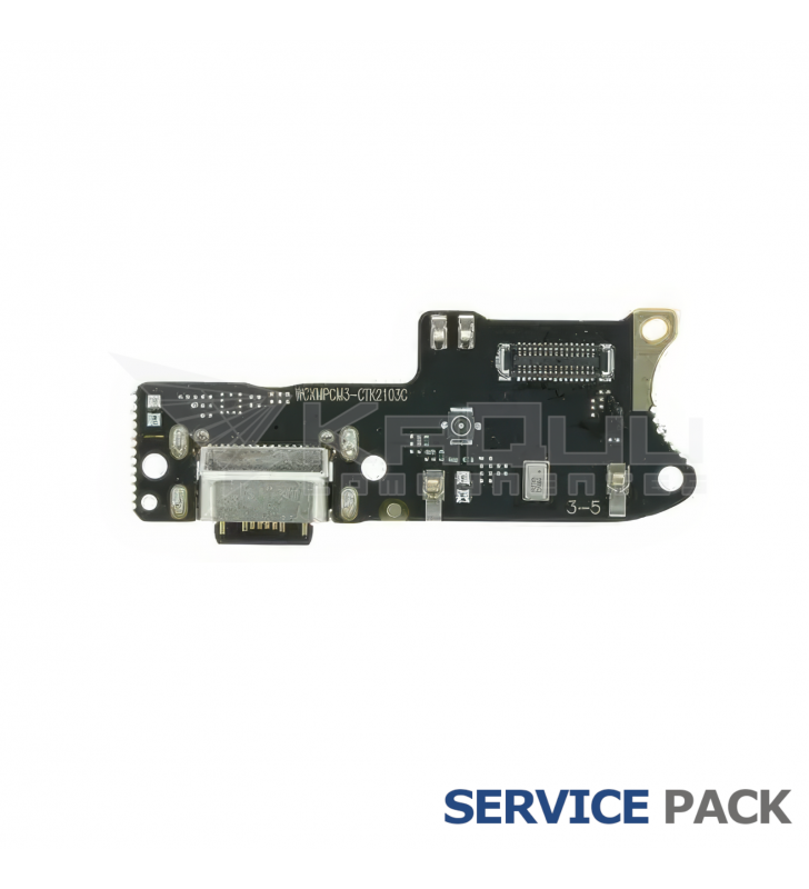Módulo Conector Carga Xiaomi Poco M3 M2010J19CG 560001J19C00 Service Pack