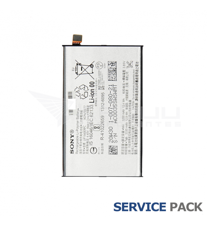 Batería LIP1660ERPC 3330mAh Sony Xperia XZ3 H9436 H8416 U50053932 Service Pack