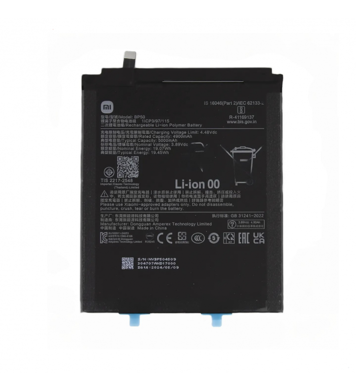 Batería BP50 5000mAh Xiaomi Mi Pad 6S Pro 24018RPACG 1330102000130B Service Pack