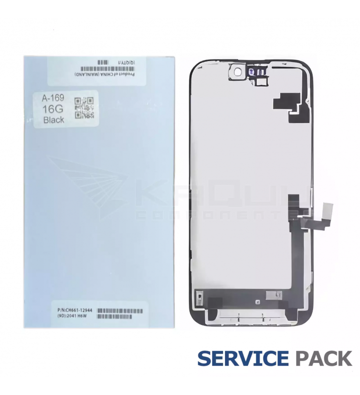 Pantalla Lcd iPhone 16 A3287 Negro 661-44797 Service Pack Con IC