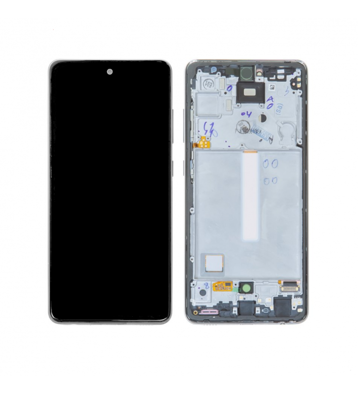 Pantalla Lcd Samsung Galaxy A52 4G A525F , A52 5G A526B Marco Negro GH82-25524A Service Pack Usado