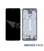 Pantalla Lcd Samsung Galaxy A52 4G A525F , A52 5G A526B Marco Negro GH82-25524A Service Pack Usado