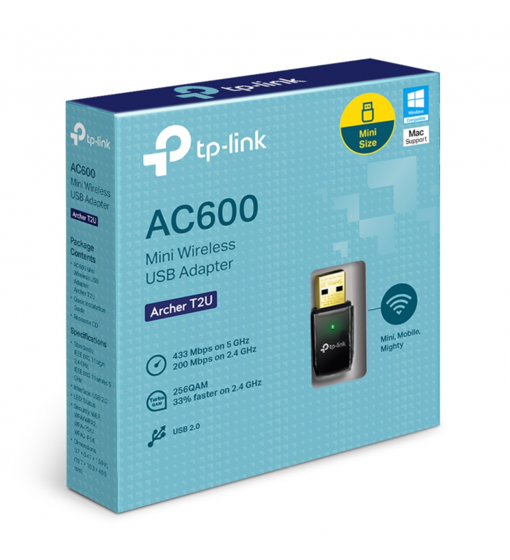 Adaptador USB Wifi TP-LINK Archer T2U 200Mbps