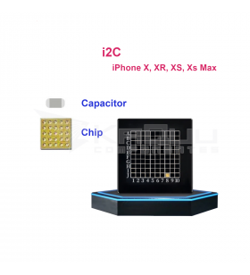 IC Chip i2c Matrix FACE ID para iPhone X A1865, XR A1984, XS A1920, XS Max A1921            Incluye: un Chip y tres capacitor