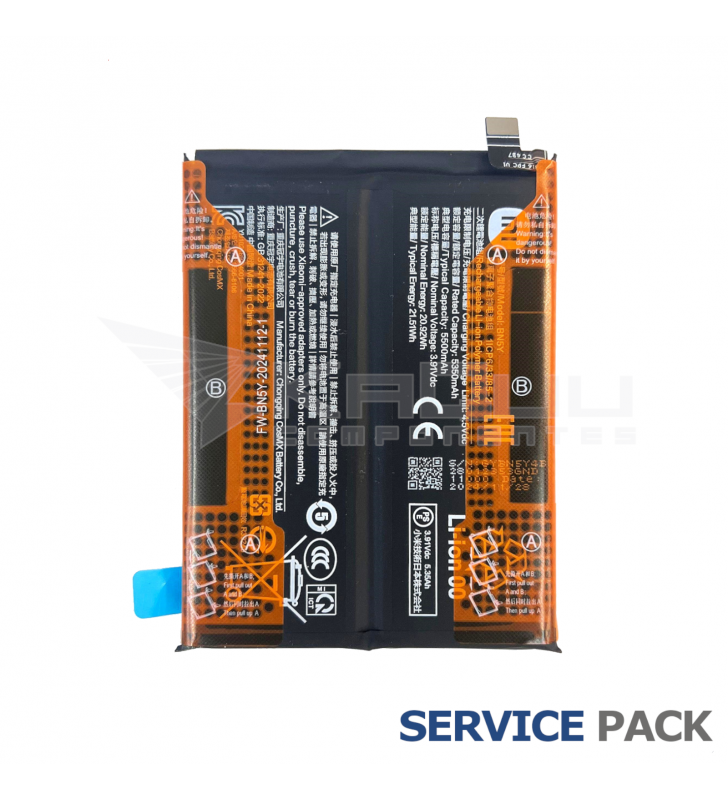 Batería BN5Y 5000mAh Xiaomi Redmi Note 14 Pro 4G 24116RACCG 1330101000199B Service Pack
