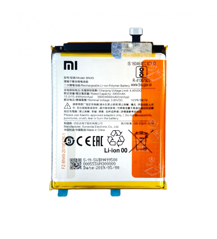 Batería BN49 4000mAh Xiaomi Redmi 7A 46BN49W02093 Service Pack