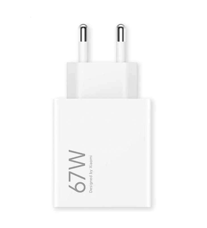 Cargador Xiaomi BHR07SKEU 67W Carga Rápida Blanco