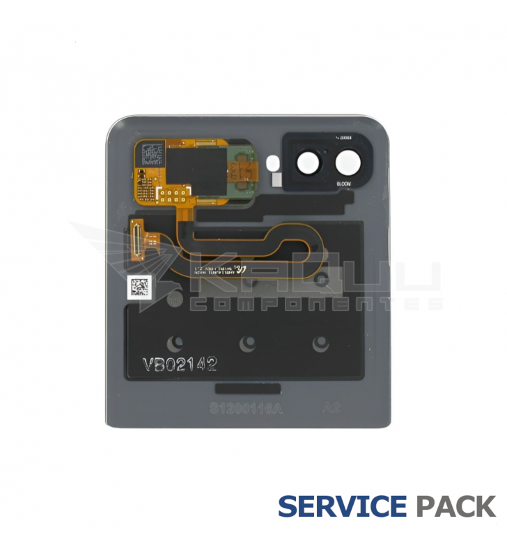 Tapa Trasera Lcd Samsung Galaxy Z Flip 5G F707B Gris Service Pack Usado