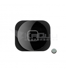 Boton Home / Flex / Chapa Metal / Membrana / Espaciador para Iphone 5 / 5G Negro