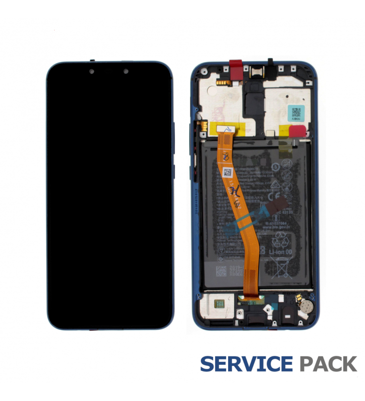 Pantalla Lcd Huawei Mate 20 Lite SNE-LX1 Marco Azul con Batería 02352DKM Service Pack