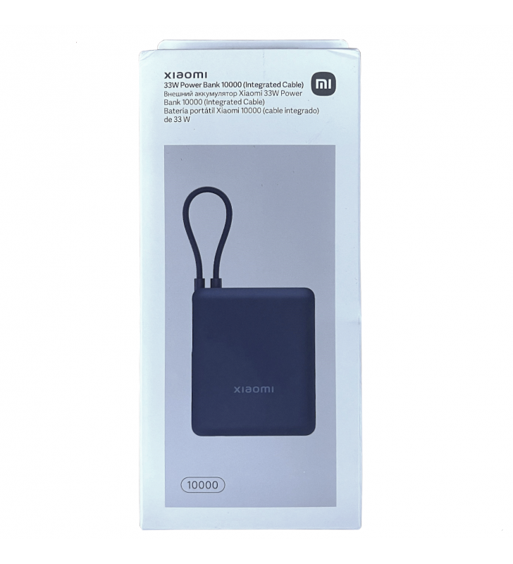 Xiaomi PowerBank 10000mAh 33W Cable Integrado USB-C Azul Xiaomi PowerBank 10000mAh 33W Cable Integrado USB-C Azul