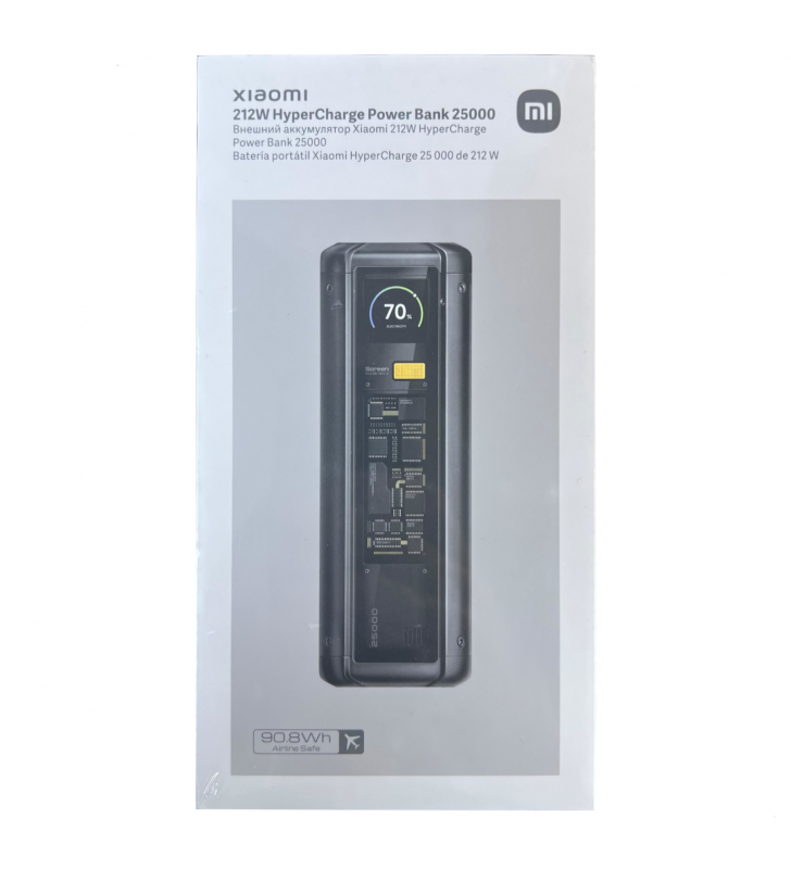 Xiaomi PowerBank 25000mAh 212W Carga Rápida Xiaomi PowerBank 25000mAh 212W Carga Rápida