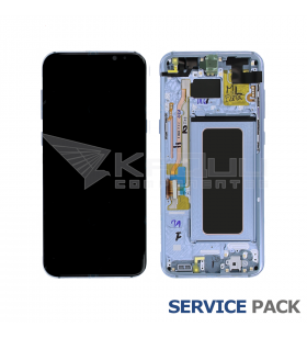 Pantalla Galaxy S8 Plus AZUL CON MARCO LCD G955F GH97-20470D SERVICE PACK