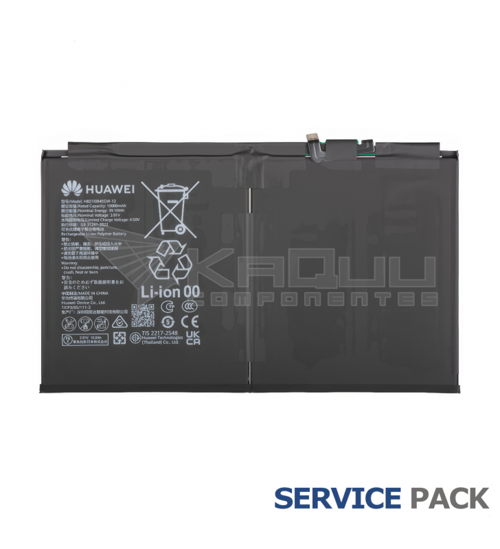 Batería HB27J0B4EGW-12 10100mAh Huawei MatePad 11.5 2025 TXZ-W09 02357DTJ Service Pack