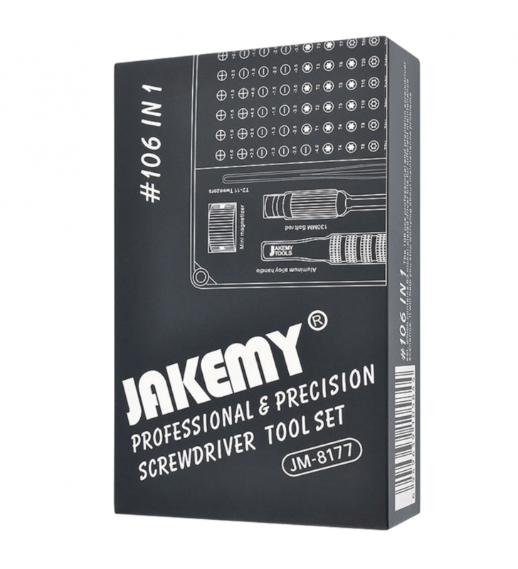 Juego Destornilladores Jakemy JM-8177 (106 en 1) Juego Destornilladores Jakemy JM-8177 (106 en 1)