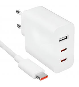 Cargador Xiaomi 2C1A BHR7493EU 67W GaN Carga Rapida Blanco