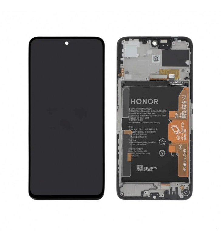 Pantalla Lcd Honor X7C ALT-LX2, Honor 200 Smart ALT-NX1 Marco Negro con Batería 0235ALQQ Service Pack