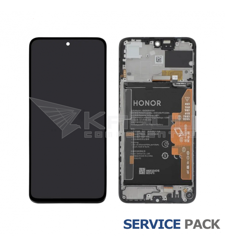 Pantalla Lcd Honor X7C ALT-LX2, Honor 200 Smart ALT-NX1 Marco Negro con Batería 0235ALQQ Service Pack
