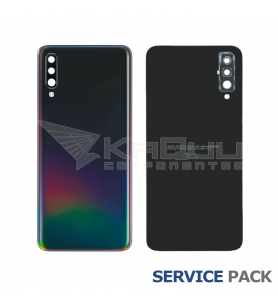 Tapa Bateria Back Cover para Samsung Galaxy A50 A505F Negro Service Pack Usado