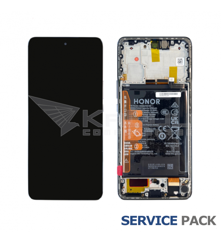 Pantalla Lcd Honor X50 ALI-AN00 Marco Plata con Batería 0235AGJH Service Pack