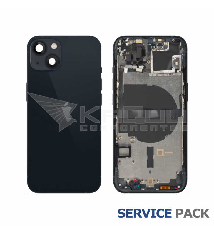 Chasis Carcasa Marco y Tapa iPhone 13 Mini A2482 A2631 Negro Service Pack Usado Pulled A