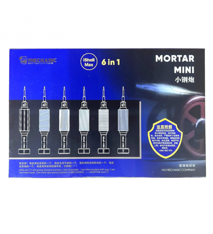 MECHANIC Mortar Mini Kit de 6 Destornilladores
