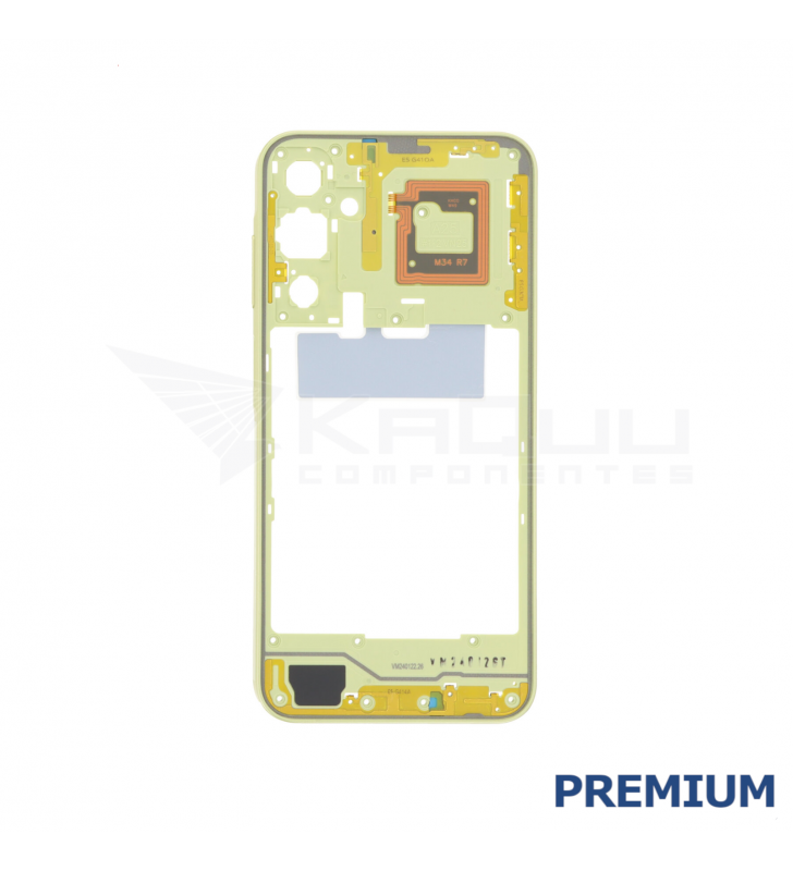 Chasis Marco Intermedio para Samsung Galaxy A25 5G A256B Amarillo Premium