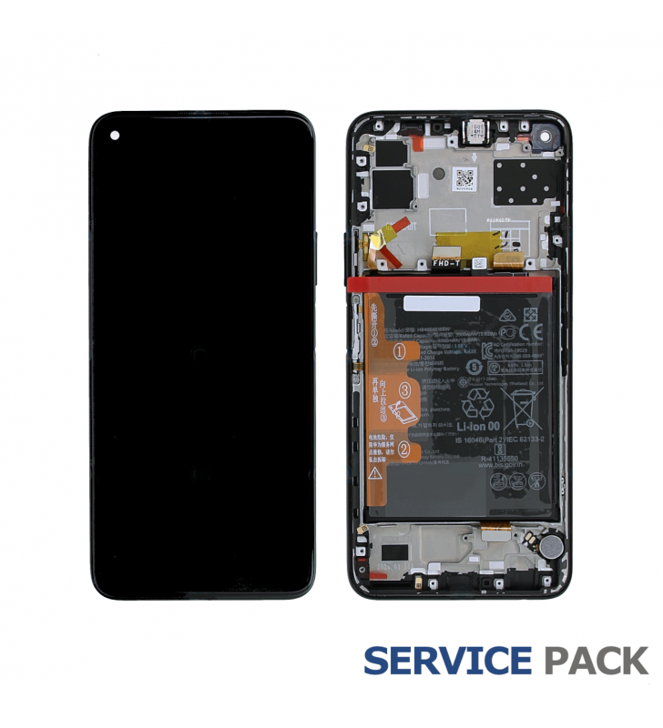 Pantalla Huawei P40 Lite 5G Negro con Batería Lcd CND-N29A CDY-NX9A 02353SUN Service Pack
