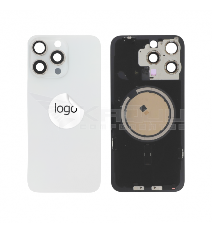 Tapa Trasera iPhone 15 Pro Max A3106 Blanco Pulled Grado A