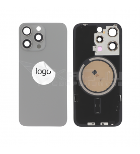 Tapa Trasera iPhone 15 Pro A2848 Gris Pulled Grado A
