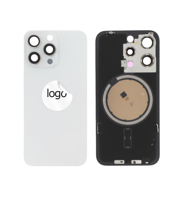 Tapa Trasera iPhone 15 Pro A2848 Blanco Pulled Grado A